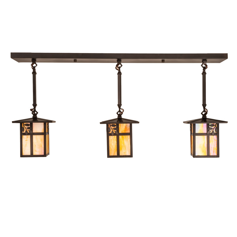 Luminaire suspendu linéaire à 3 lumières Seneca