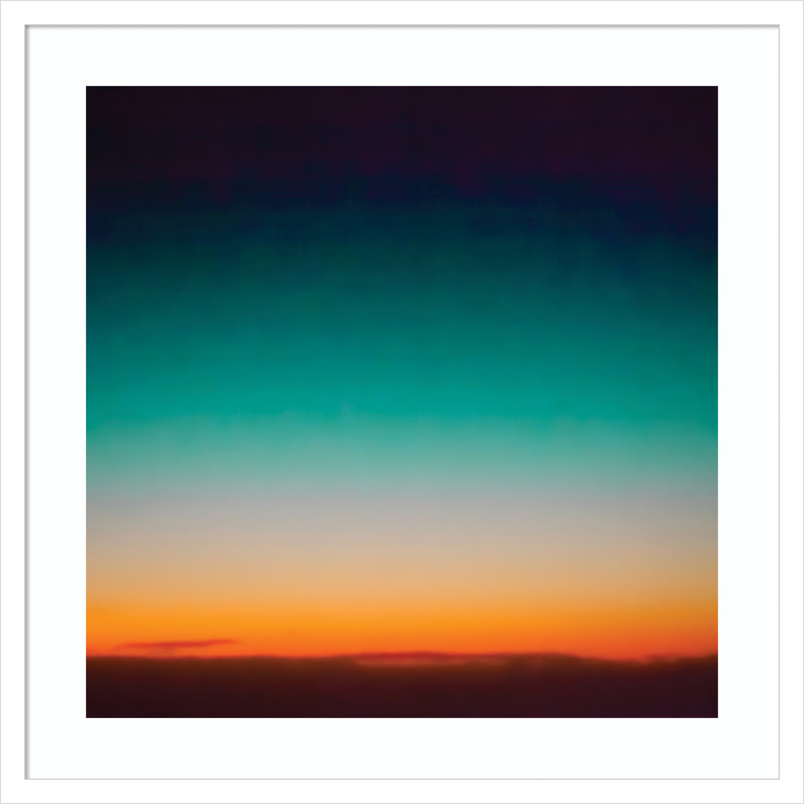 Sunrise Flying by Caroline Mint, White, 25.25" H x 25.25" W x 0.88" D