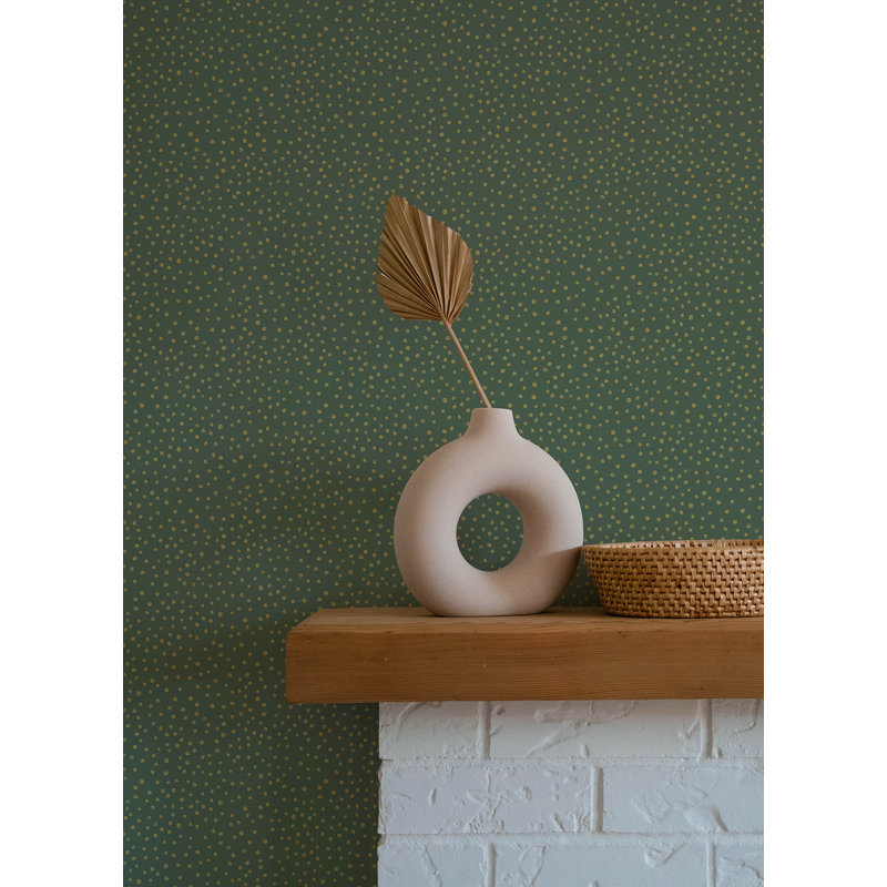 Papier peint Cassie Petite Polka, Vert