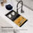 Quartz Classic 33" x 19" x 9.65" Undermount Large Single Bowl Workstation Kitchen Sink with Accessories