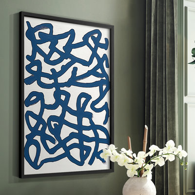Abstrait, encadré, prêt à accrocher 