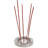 Tibetan Style Aluminum Incense Sticks Burner for Aromatherapy and Home Ambiance Aged Silver Finish 4.5" Diameter