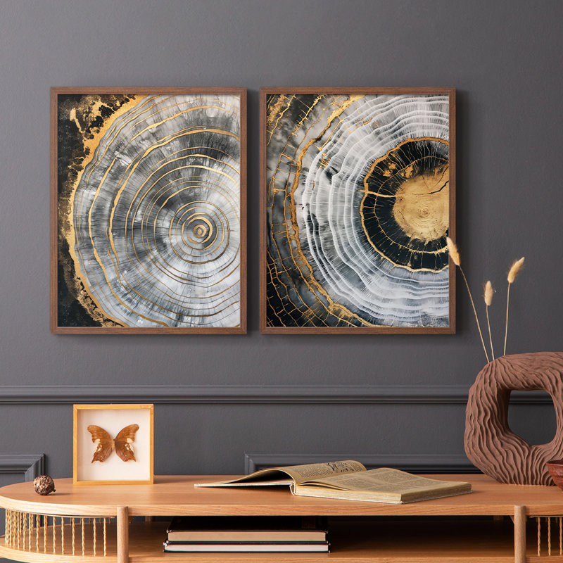 ABSTRACT Series CCXLVII - Reproduction encadrée de qualité supérieure - prête à être accrochée - aucun clou requis - aucun clou requis