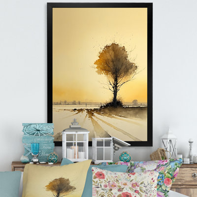" Golden Hour Tree In The Countryside V "