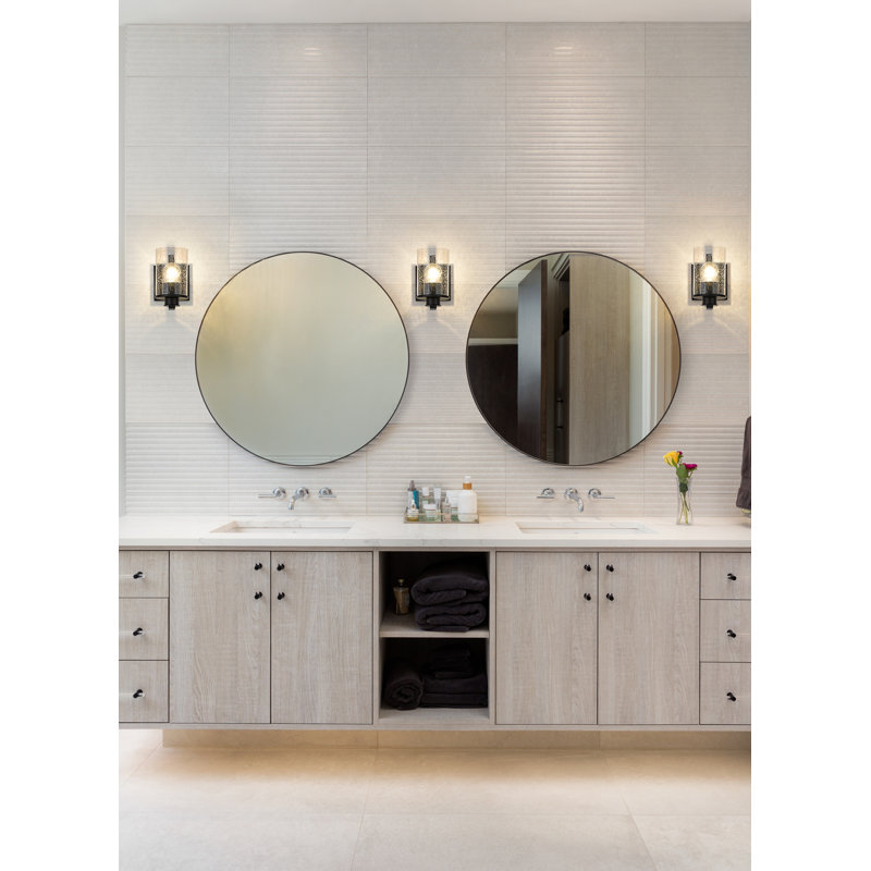 Jaimez Steel Armed Sconce, Matte Black
