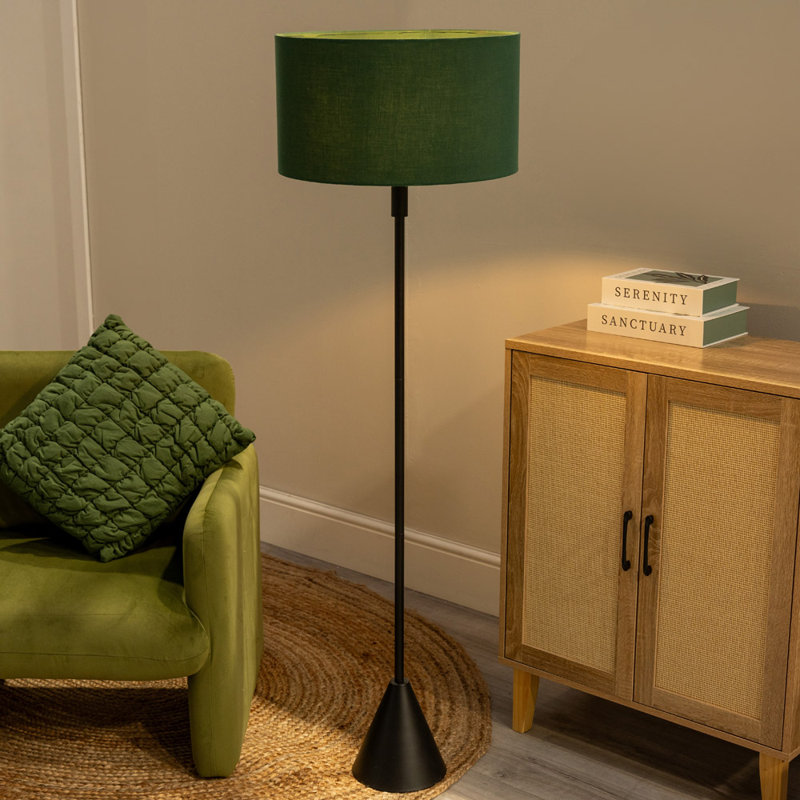 131.5cm Matte Traditional Floor Lamp, No, Orange