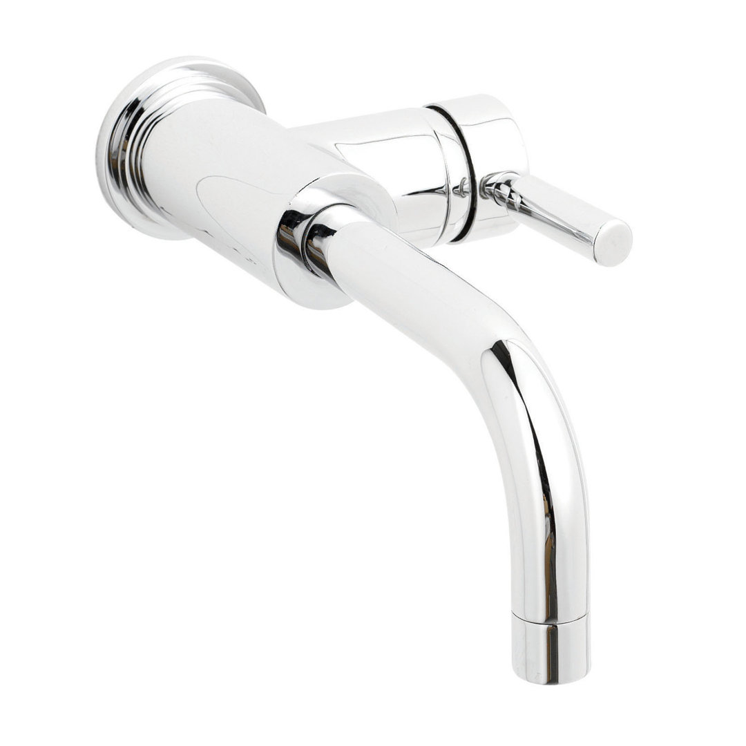 Tec Single Lever Wall Mounted Mono Basin Mixer