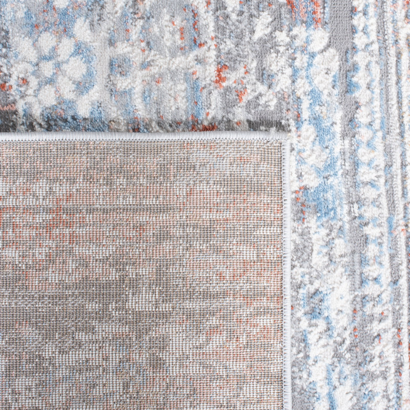 Tapis en coton Gov, Rond 6 pi 7 po