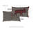 Cumberland Appliqued Cotton Reversible Throw Pillow