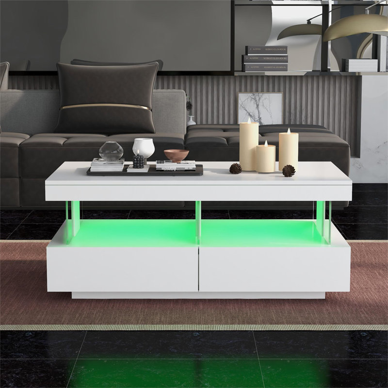 Anjalie Pedestal Coffee Table with Storage