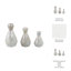 Élégants vases à fleurs en céramique à facettes en forme de bouteille pour la décoration intérieure-1456836291-1456836293