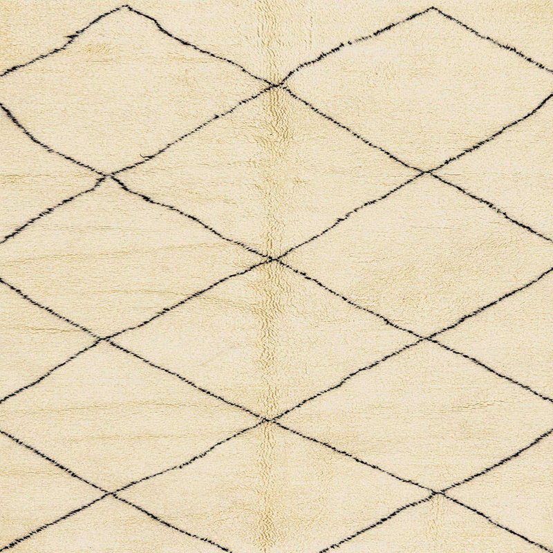 Tapis abstrait moderne 2929, Carré 3 pi