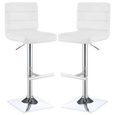 Bianca Upholstered Adjustable Bar Stool (Set Of 2)