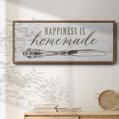 Happiness is Homemade- Framed Canvas