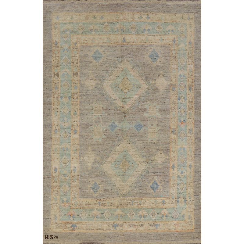Tapis turc gris Oushak 6x8