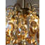Lustre empire en cristal 6 lumières à intensité variable
