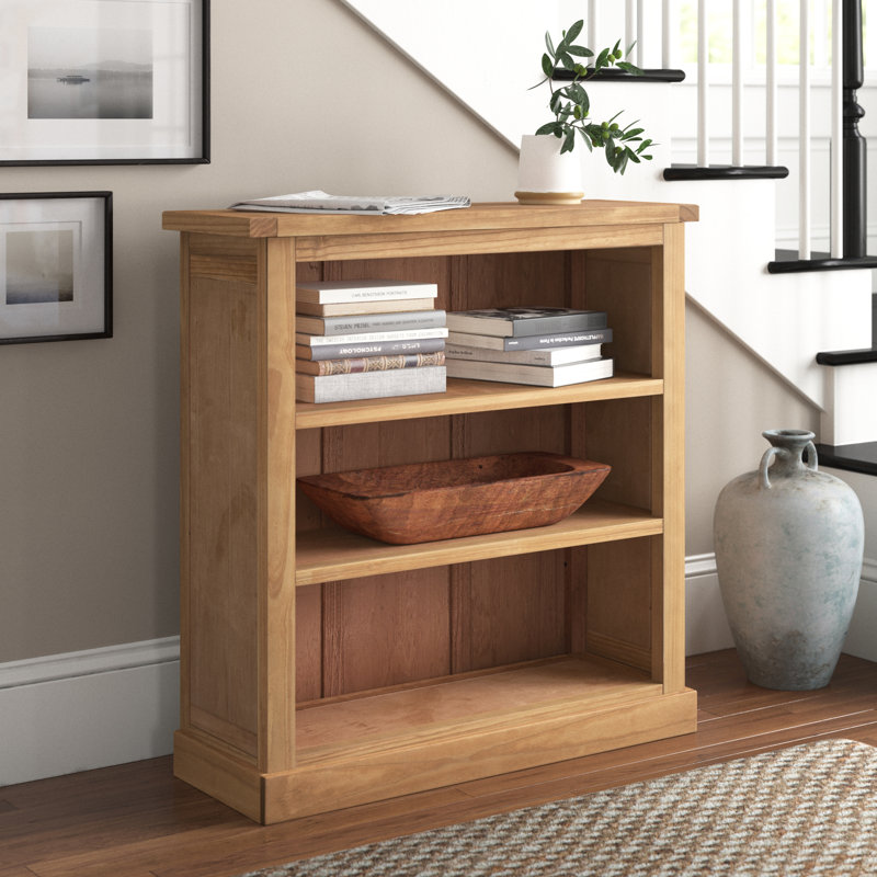 Jalynn 90cm H x 90cm W Standard Bookcase, Waxed