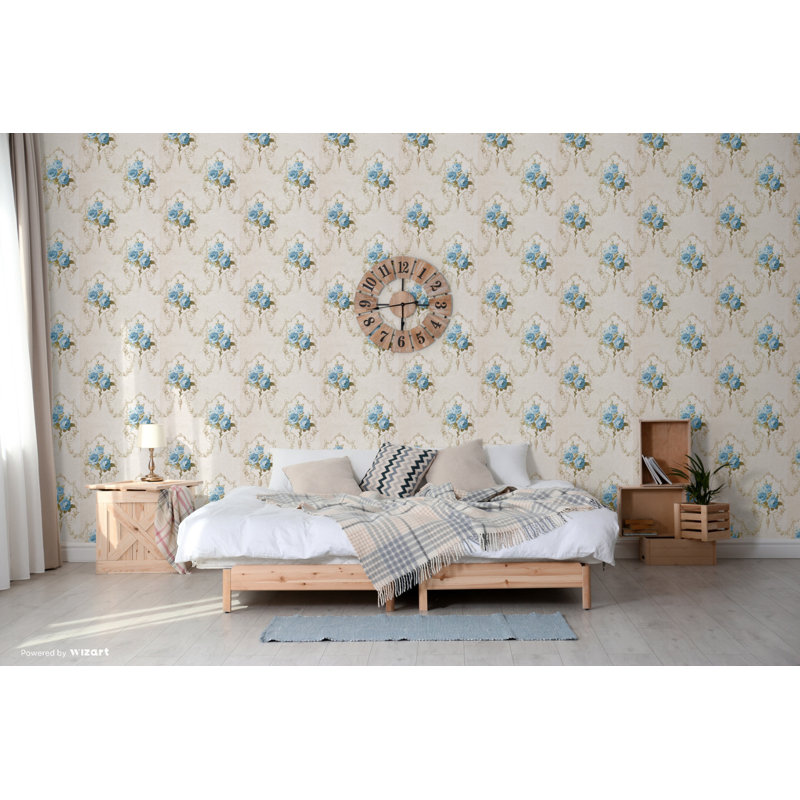 Baham 10m x 53cm Wallpaper Roll, Blue