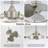 20-Inch Ceiling Fan With Remote Control, Dimming And Reversible DC Motor