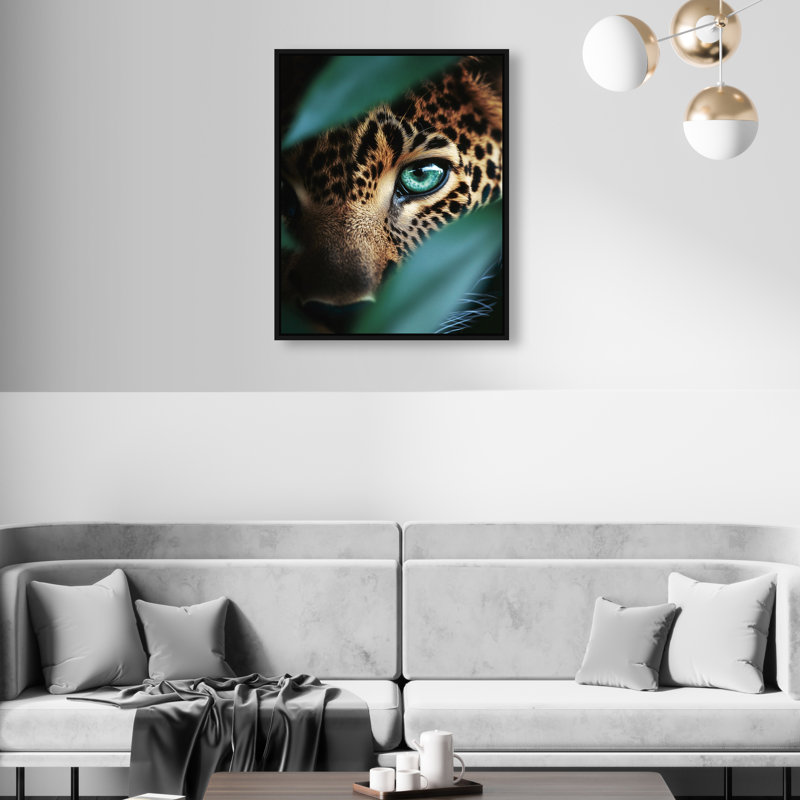 Jungle Watcher III Animals Canvas Print by Oliver Gal, Black Frame, 16 x 20, 17"H x 21"W, Black Floater Frame