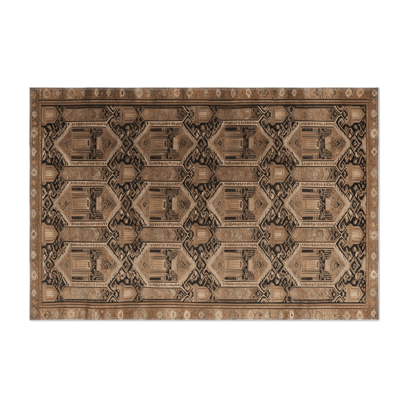 Tapis intérieur et extérieur ArtDeco, Rectangle 9 pi x 12 pi