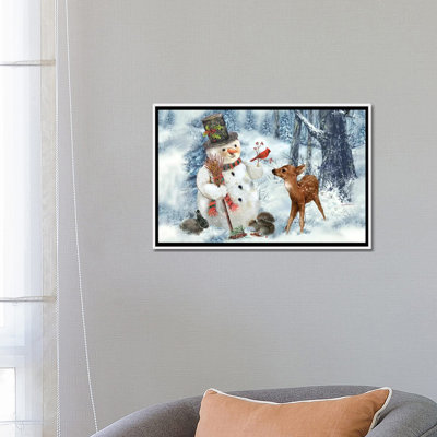 « Woodland bonhomme de neige » par Giordano studios-impression