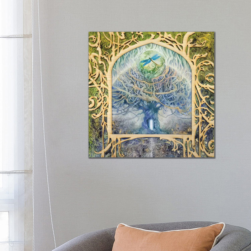 Verdant Peek II by Stephanie Law - Wrapped Canvas Gallery-Wrapped Canvas Giclée, 66.04 cm H x 66.04 cm W x 1.91 cm D