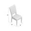 Chaise parsons en tissu d'ameublement gris anthracite Muril