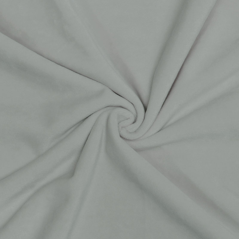 Supersoft Velvet Square Throw Pillow Cover, Light Gray