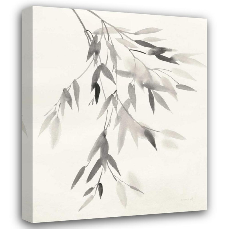 «Red Barrel Studio® Nai, Danhui Gallery», art sur toile tendue: Bamboo Leaves IV, H 44 po x l 36 po