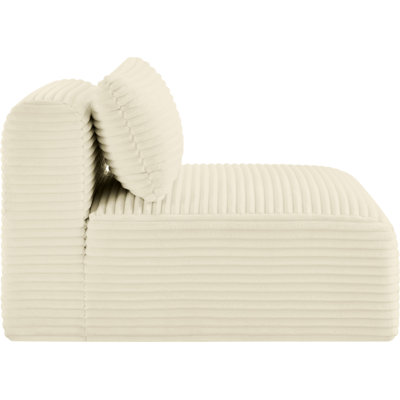 Fauteuil en velours côtelé Carmean Performance