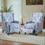 Ameiah 74 cm W Upholstered Wing Back Manual Push Back Recliner with Naihead Trims-466611848