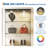 5-Tier Display Cabinet with Dual Glass Doors, Cabinet Display Case Tempered Glass Curio Cabinet with Human Body Sensor & 3-Color LED Lights for Collectibles, Wine, Living Room (Black)-1830752715
