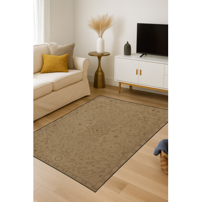 Tapis gris tissé traditionnel Mosso