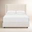 Hanson Upholstered Wingback Bed
