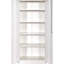 Armoire de rangement en métal 71 po avec portes battantes en acier, 4 tablettes réglables, blanc crème, rouille, pour le garage et le bureau-131180624