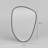 Wattie Elegant Black Mirror, 36.0 x 24.0 inches | 100% MDF, Thickness: 0.7 inches | Ecological Flotal-E Design, Solid Color - Black, Abstract Style | Perfect for Contemporary Home Decor & Modern Interiors