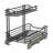 Matte Black Powder-Coated Steel Undersink Pull-Out Organizer with Plastic Accents-1090854790-1114757255