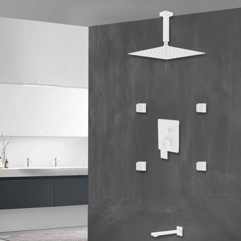 Système de douche complet avec soupape brute Aqua Piazza