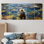 «River Trout Fishing In The Mountains I» - ensemble d'art mural Chasse et pêche