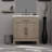 Single Bath Vanity,Carrara Marble Countertop And Mirror-921397132