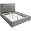 Lit plateforme tapissier en bois massif Crosby-67046592-67046589