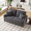 Balaton Vegan 2 Seater Upholstery Sofa with Pillows-1585026679-1593231683