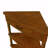 33.8'' Small Triangle Corner Table, Wooden Corner Side Table For Small Spaces/ Living Room, 3 Tier End Corner Table With Solid Wooden Legs