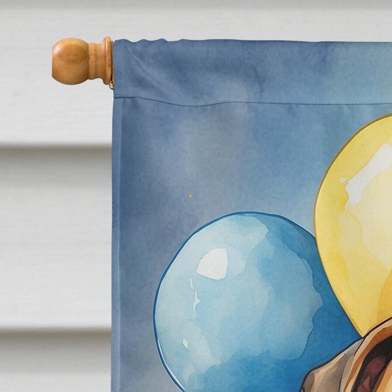 Drapeau «Happy Birthday House», Boxer brun