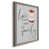 Toile avec cadre gris
