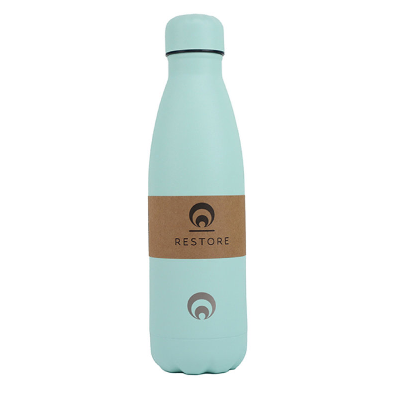 Restore 500ml Double Wall Insulated Stainless Steel Water Bottle, Green