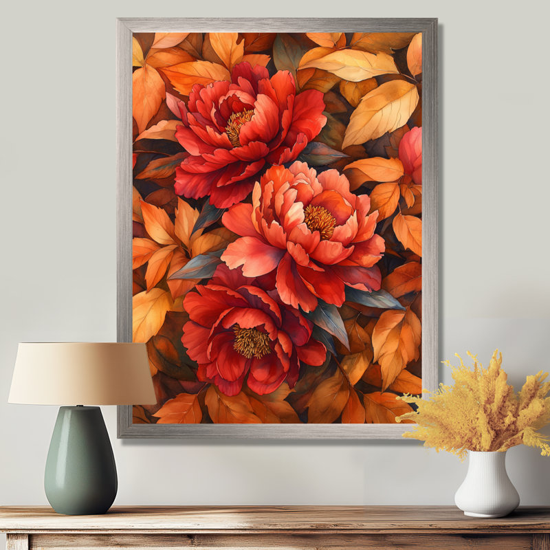 Blakeslee - impressions murales florales, Reproduction encadrée d'une seule photo, Argent argent, H 20 po x l 12 po