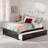 Concord Solid Wood Platform Bed with Footboard & Twin XL Trundle-126307758-96140405