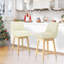 Tabouret de bar et de comptoir pivotant avec cadre en bois massif Honya (ensemble de 4)-1275270823-1275270820-1275502573